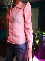 חולצת פוליאסטר דקיקה ורדרדה מידה M