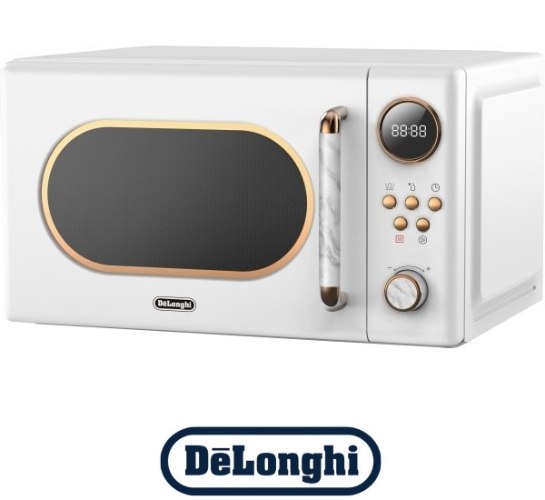 DeLonghi מיקרוגל דיגיטלי רטרו 20 ליטר דגם DL3820W