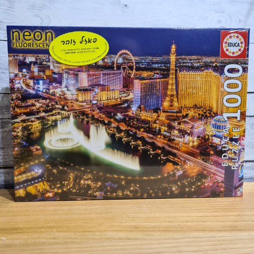 פאזל לאס וגאס זוהר בחושך - 1000 חלקים