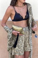 חליפת קדמא ירוק מודפס