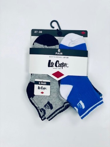 שישית גרבי בנים חצי מגבת צבעוני