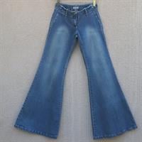 ג'ינס משופשף פדלפון מתרחב מידה S