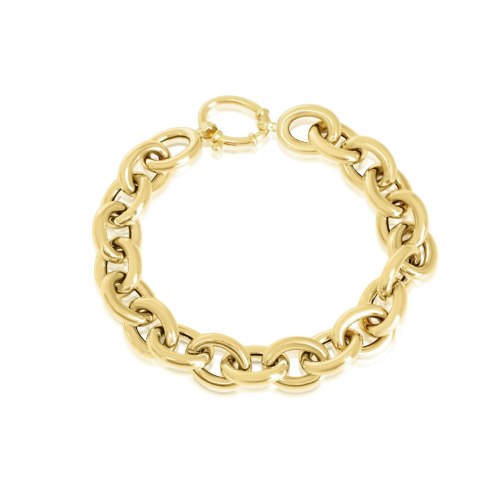 צמיד זהב חוליות לאישה עדין עם נוכחות