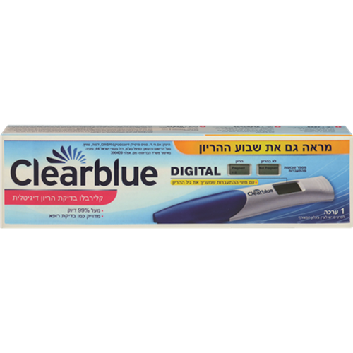 קליר בלו  בדיקת הריון  עם מחוון שבועות