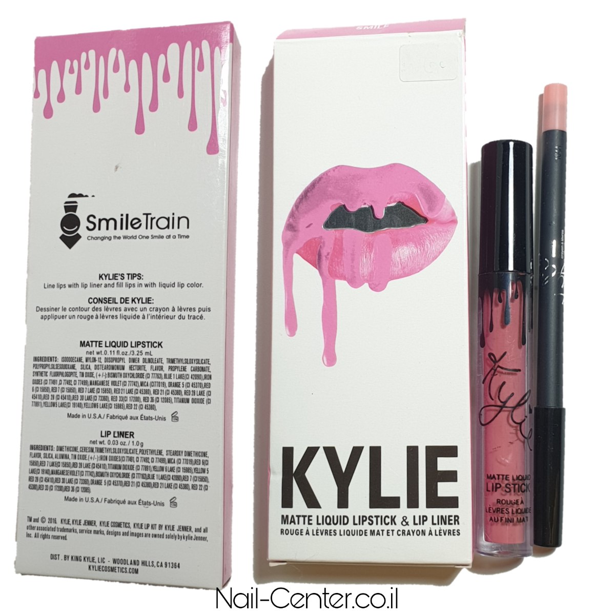 שפתון עמיד עם תוחם KYLIE - ורוד