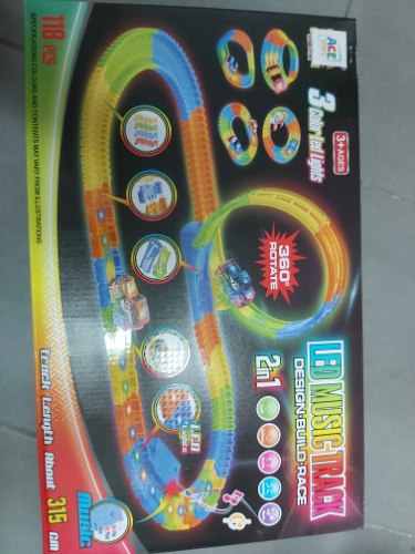 מסלול מכוניות זוהר ארוך 3 מטר