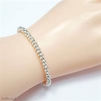 צמיד מכסף שורה אחת Z3106 | תכשיטי כסף 925 | צמידי כסף