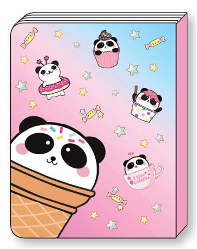 "LOOPY אוגדן מחברות בנות : פנדה מתוקים 2020"