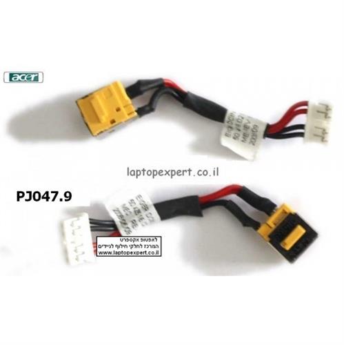 שקע טעינה לנייד אייסר PJ047.9 - Acer 5930 5930Z 5730Z DC Jack Cable 50.AR501.008