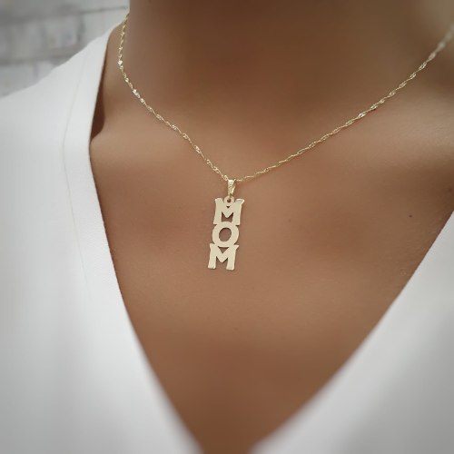 שרשרת " MOM " לאורך דגם LA027