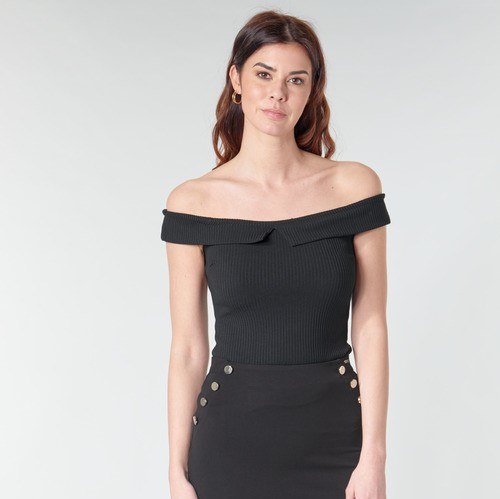 גופיית ריטה ריב GUESS שחורה