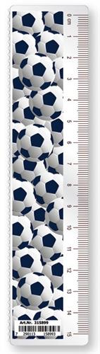 "LOOPY סרגל 15 ס""מ LOOPY כדורגל  P.V.C"