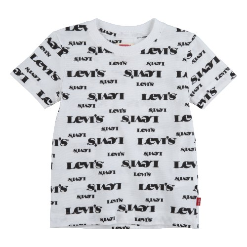 טישירט LEVIS הדפס ALLOVER לבן 2-16