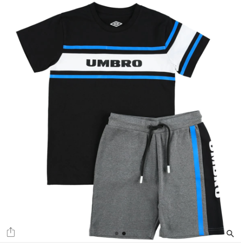 חליפת בנים כחול/אפור/שחור UMBRO - מידות 2-14