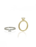 טבעות אירוסין - טבעת יהלומים יוקרתית 0.87 קראט