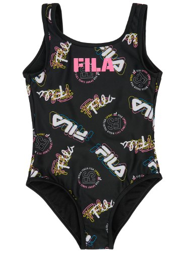 בגד ים FILA  שלם שחור מודפס 2-8