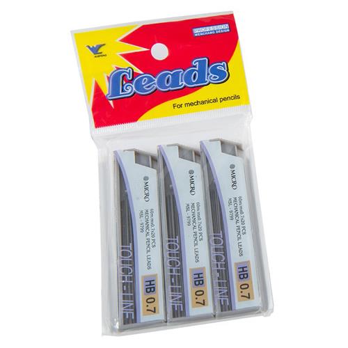 חודים 0.7 לעפרונות-מארז שלישייה