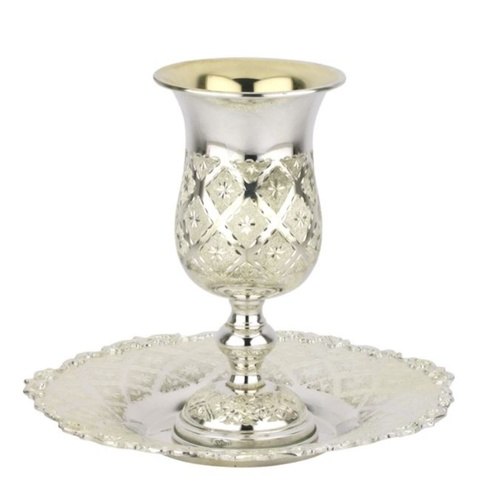 סט גביע אליהו דגם יהלום | מורשת