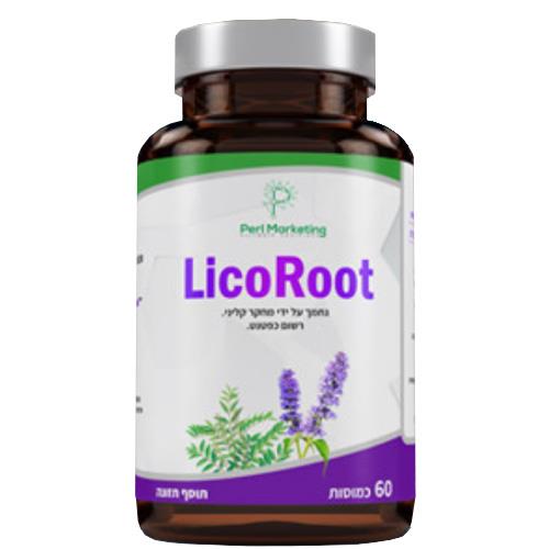 LicoRoot - הליקוריץ המקורי, 60 כמוסות, פרל מרקטינג