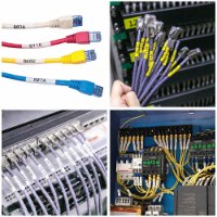 סרט סימון ניילון גמיש שחור על רקע צהוב Dymo 1734525 Flexible Nylon IND Tape 24mmx3.5m