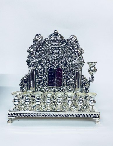 חנוכיה טבולה בכסף האחים חדד סדרת מורשת MY3391200000 