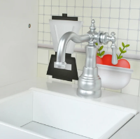 מטבח עץ טקסס, לבן גדול כולל כלי בישול, קפיץ קפוץ