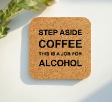 6 תחתיות מרובעות שונות על אלכוהול