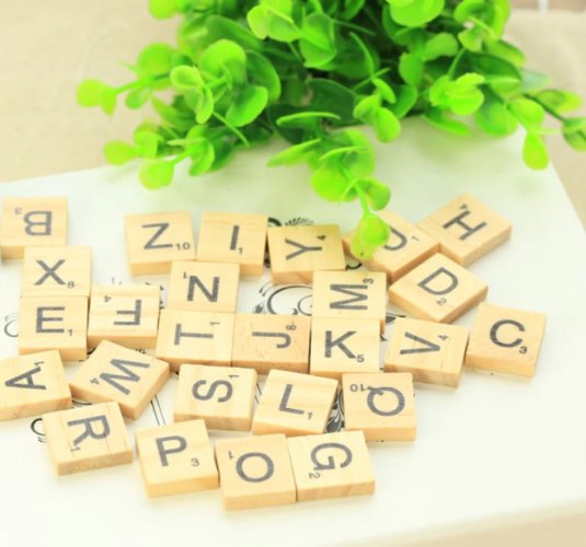 שבץ-נא 100 אותיות עץ אנגלית - 2X2