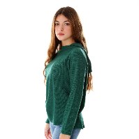 סריג קפוצ'ון זיג זג נשים