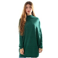 טוניקה צווארון נשפך כפתור בגב נשים