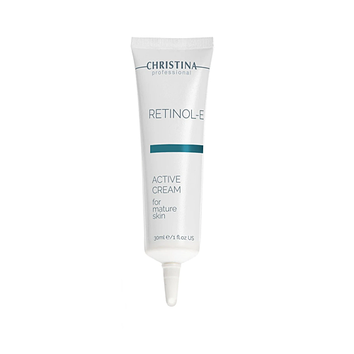 קרם משקם עם רטינול לחידוש והצערת עור הפנים והצוואר, לכל סוגי העור-Christina Retinol E Active Cream