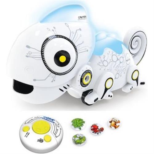 זיקית שלט רובוטית תופסת מטבעות