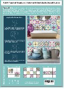 מדבקות לאריחים 15*15 ס''מ סגול עמוק דגם 1285