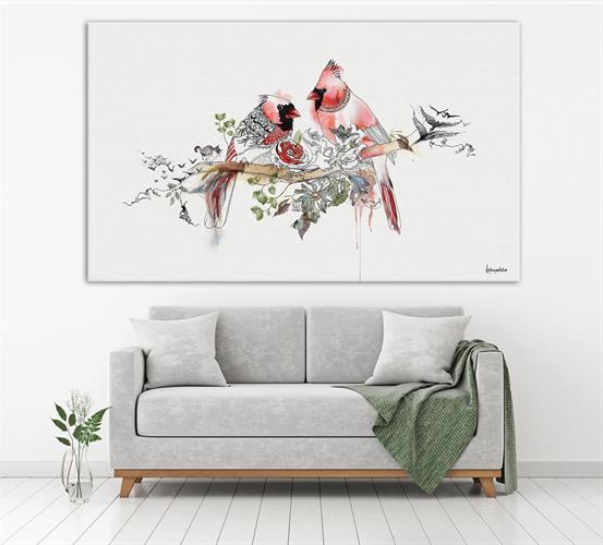 תמונה גדולה בסלון