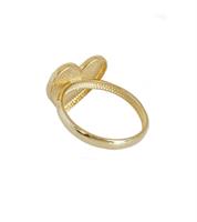 טבעות חותם לב בזהב 14 קרט