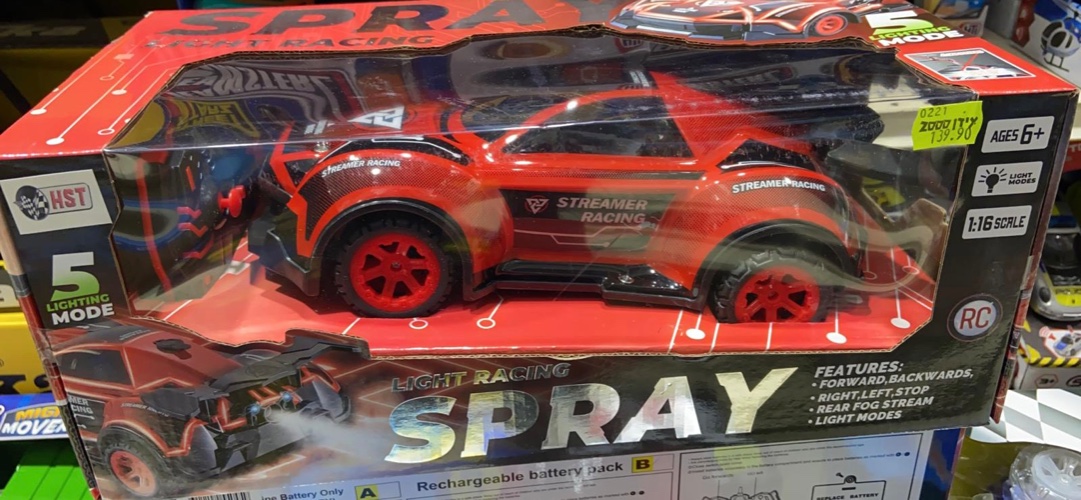 מכונית מירוץ אדומה