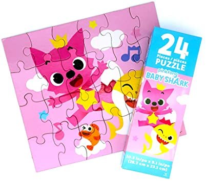 הפאזל הראשון שלי פאזל בעלי חיים חתול וכריש בייבי 24 חלקים