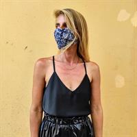 מסכת - BLUE FLOWERS