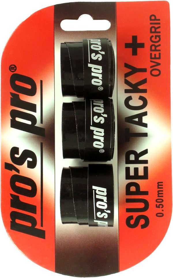 שלישיית גריפים pros pro SUPER TACKY PLUS 3pack black