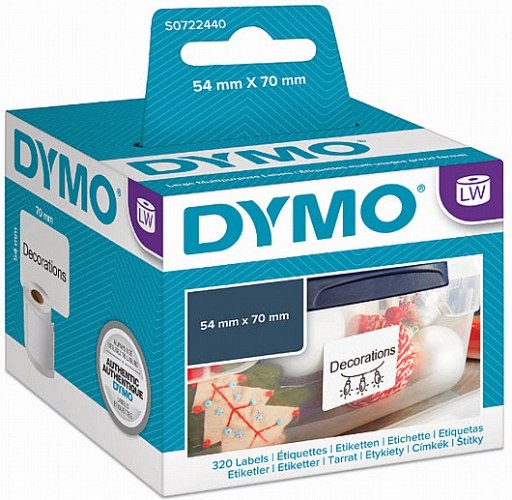 מדבקת נייר Dymo S0722440 / 99015 Large Multifunctional labels 54x70mm