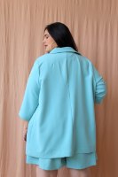 ג׳קט מייקי כחול אקווה