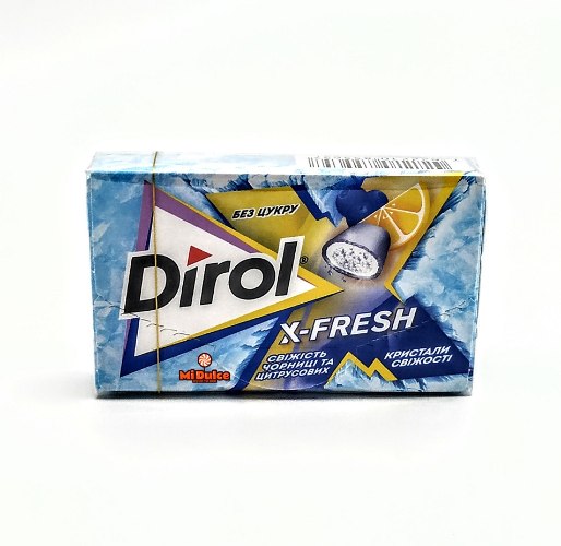 Dirol בטעם אוכמניות ופירות הדר