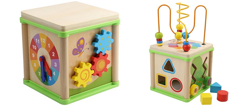 קופסת פעילות מעץ מבית Spark Toys