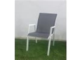 כסא גינה אלומניום דגם חן לבן