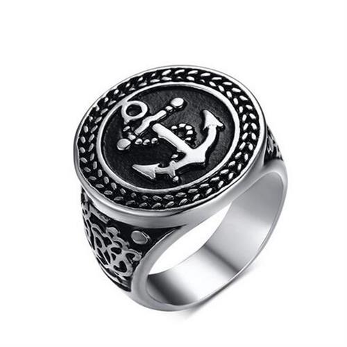 טבעת פלדה (Stainless steel) גברים נשים עוגן OP111600049-IN