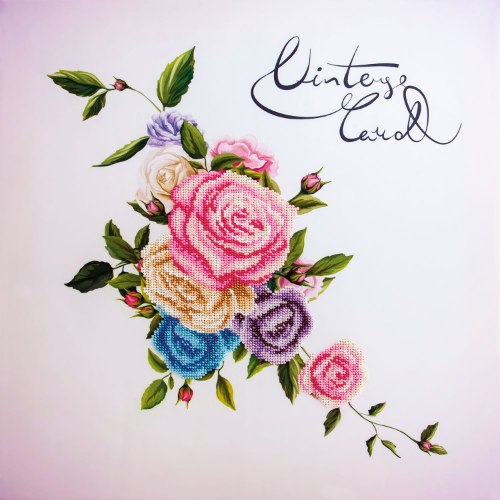 ריקמת חרוזים 40X40 - וינטג'