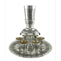 מחלק יין 6 כוסות כסף טהור דגם מדלן