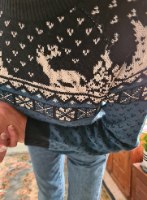 סוודר סקנדינבי בכחול של רוגע L/XL