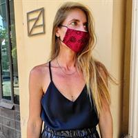 מסכת משי יפני - בורדו