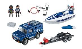 פליימוביל 5187 גיפ משטרה וסירת מירוץ